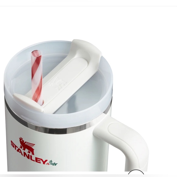 BNIB Stanley mistletoe twist Limited edition tumbler 40 oz - 3 straws - Picture 4 of 4